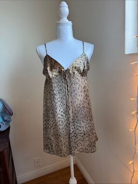 Victoria's Secret Leopard Animal Print Camisole Babydoll | Size Medium